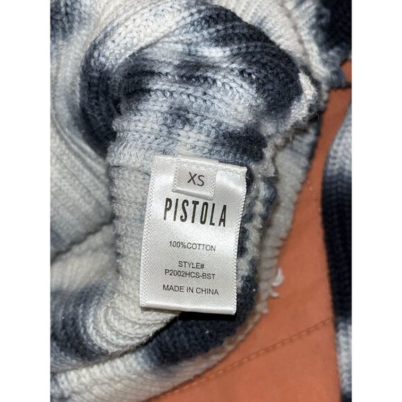 PISTOLA Eva Tie-Dye  Cropped Crewneck Sweater Womens XS - Picture 8 of 10